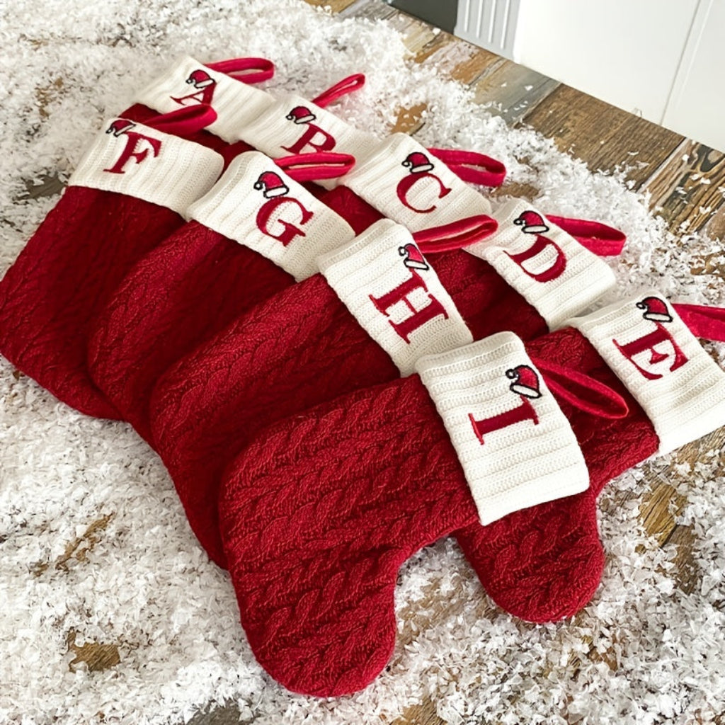 Weihnachtsstrümpfe Deko Strick Weihnachtsdeko Hängesocken