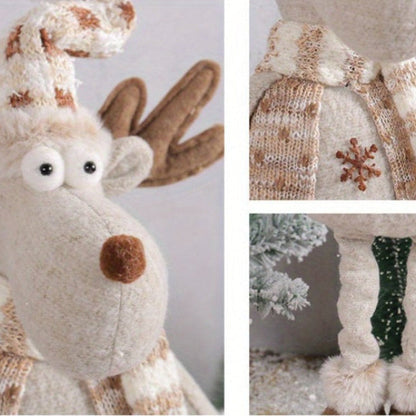 Weihnachtstischdeko Santa Rentier Figuren Schneemann Deko Set