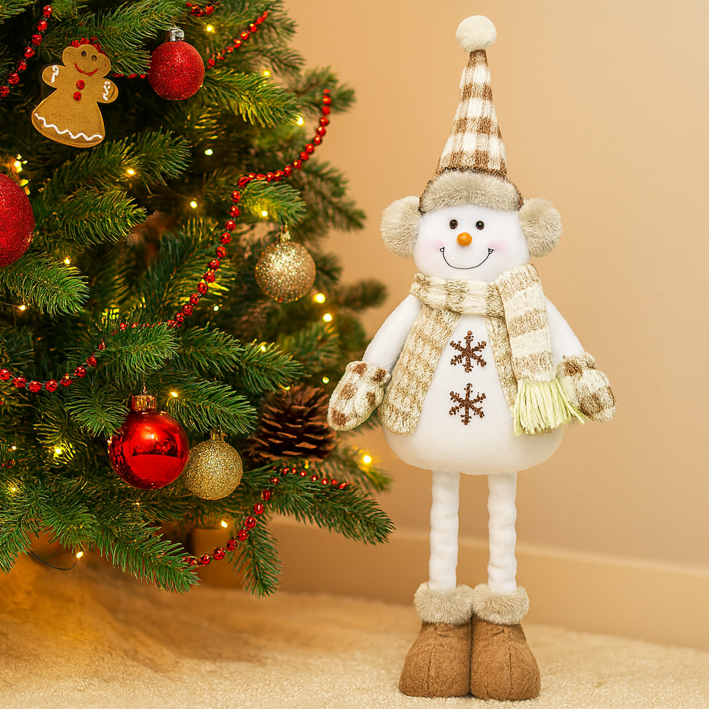 Weihnachtstischdeko Santa Rentier Figuren Schneemann Deko Set