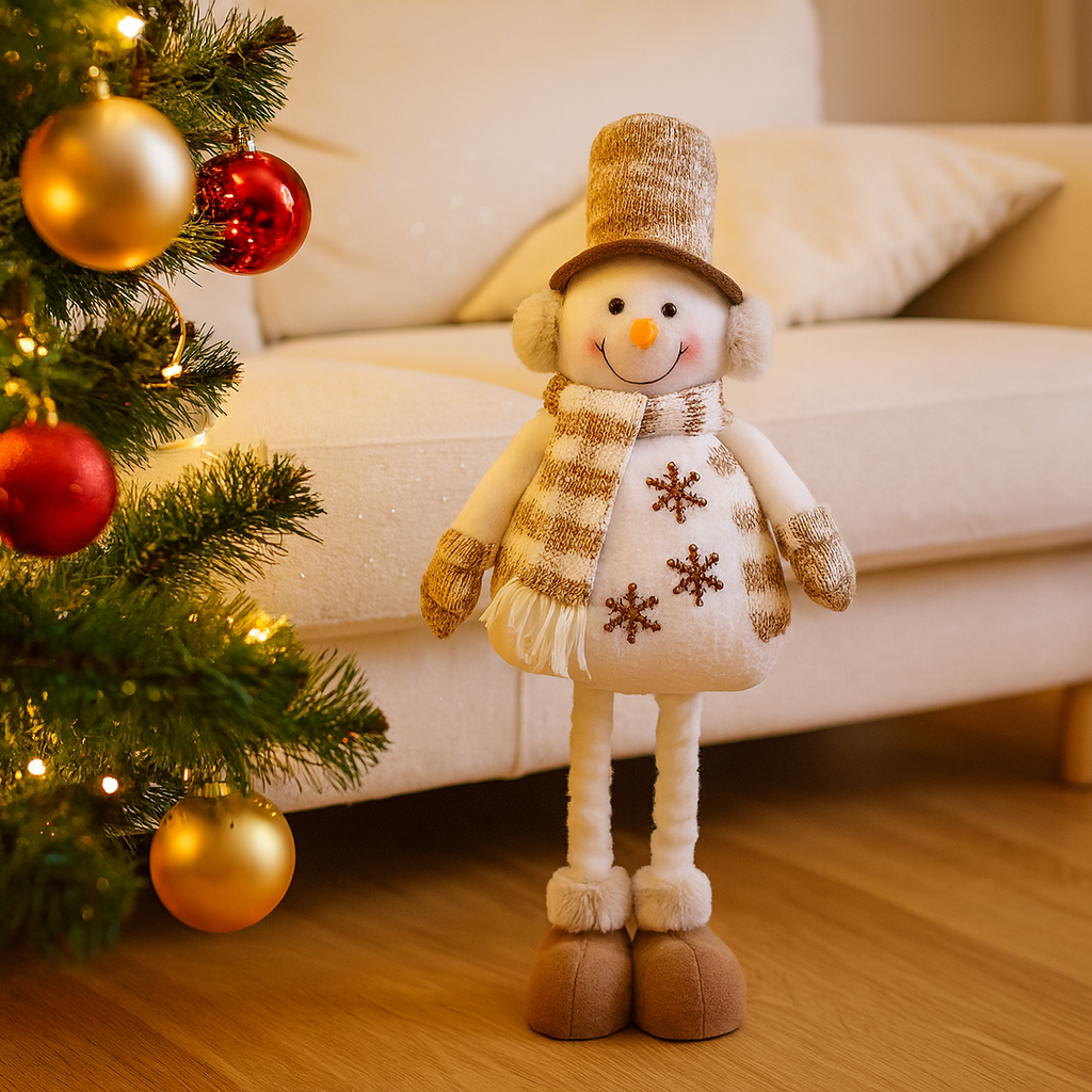 Weihnachtstischdeko Santa Rentier Figuren Schneemann Deko Set