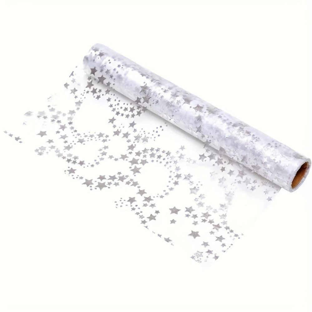 Weihnachtstischdeko Tischläufer Leinen Sterne Elegante Festlich