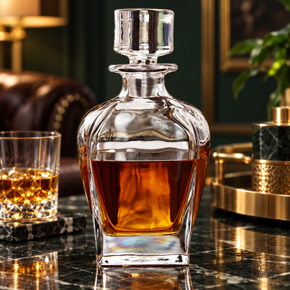 Whiskey Dekanter Set Bourbon Glas Karaffe Geschenk