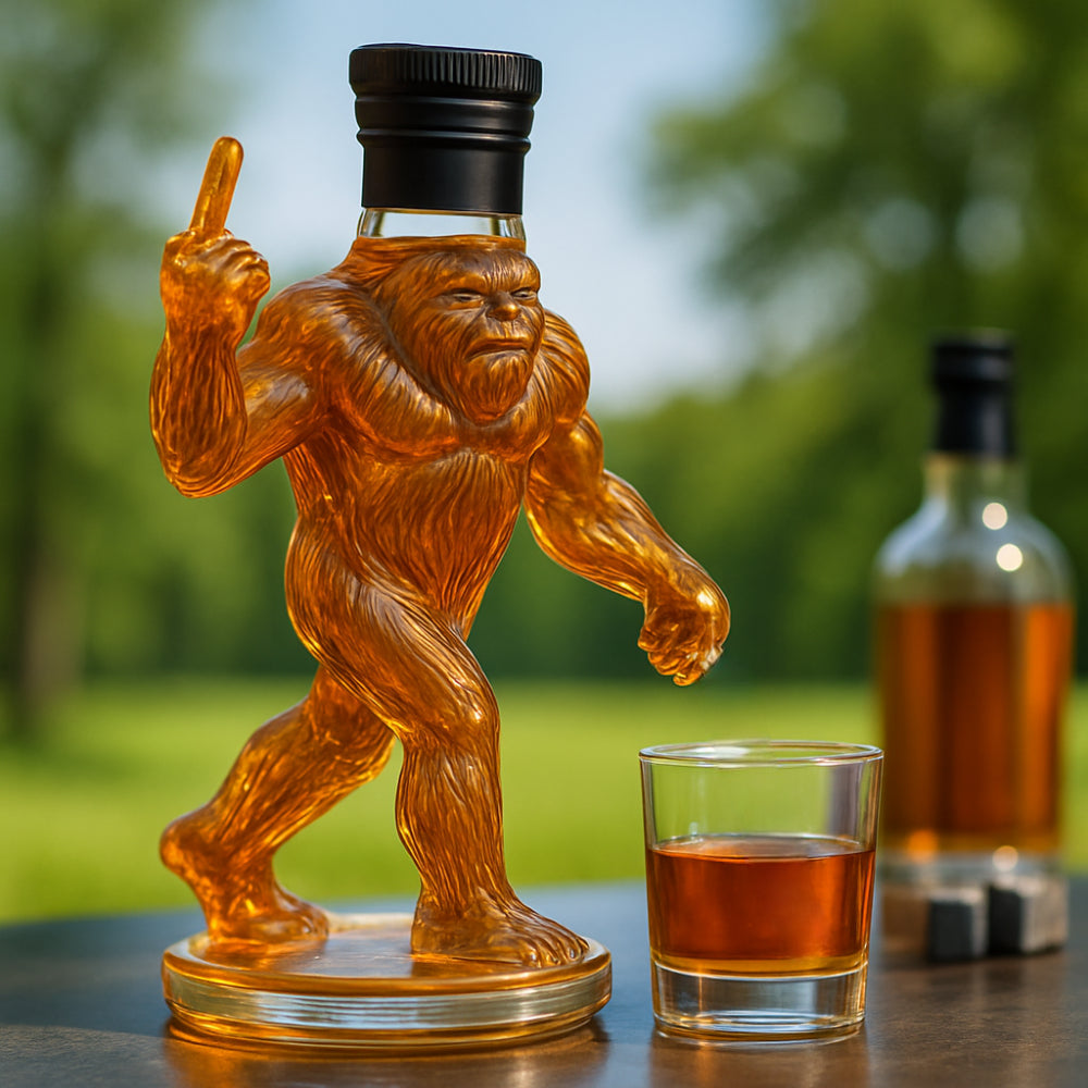 Whiskey Karaffe Lustiges Glasfiguren Design