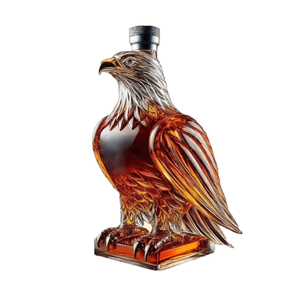 Whiskey Decanter Eagle Glass Decorative Spirits Bottle