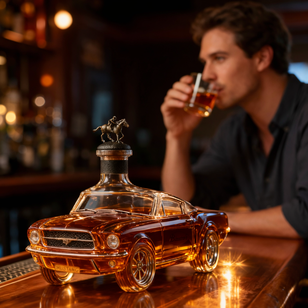 Caraffa whisky Vetro Decanter Design auto Decorazione bar