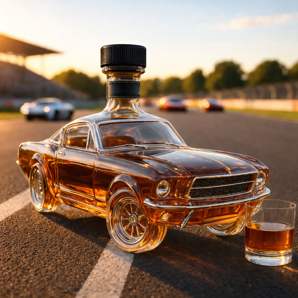 Caraffa whisky Vetro Decanter Design auto Decorazione bar