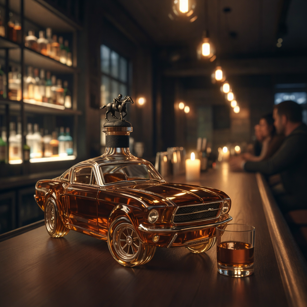 Caraffa whisky Vetro Decanter Design auto Decorazione bar