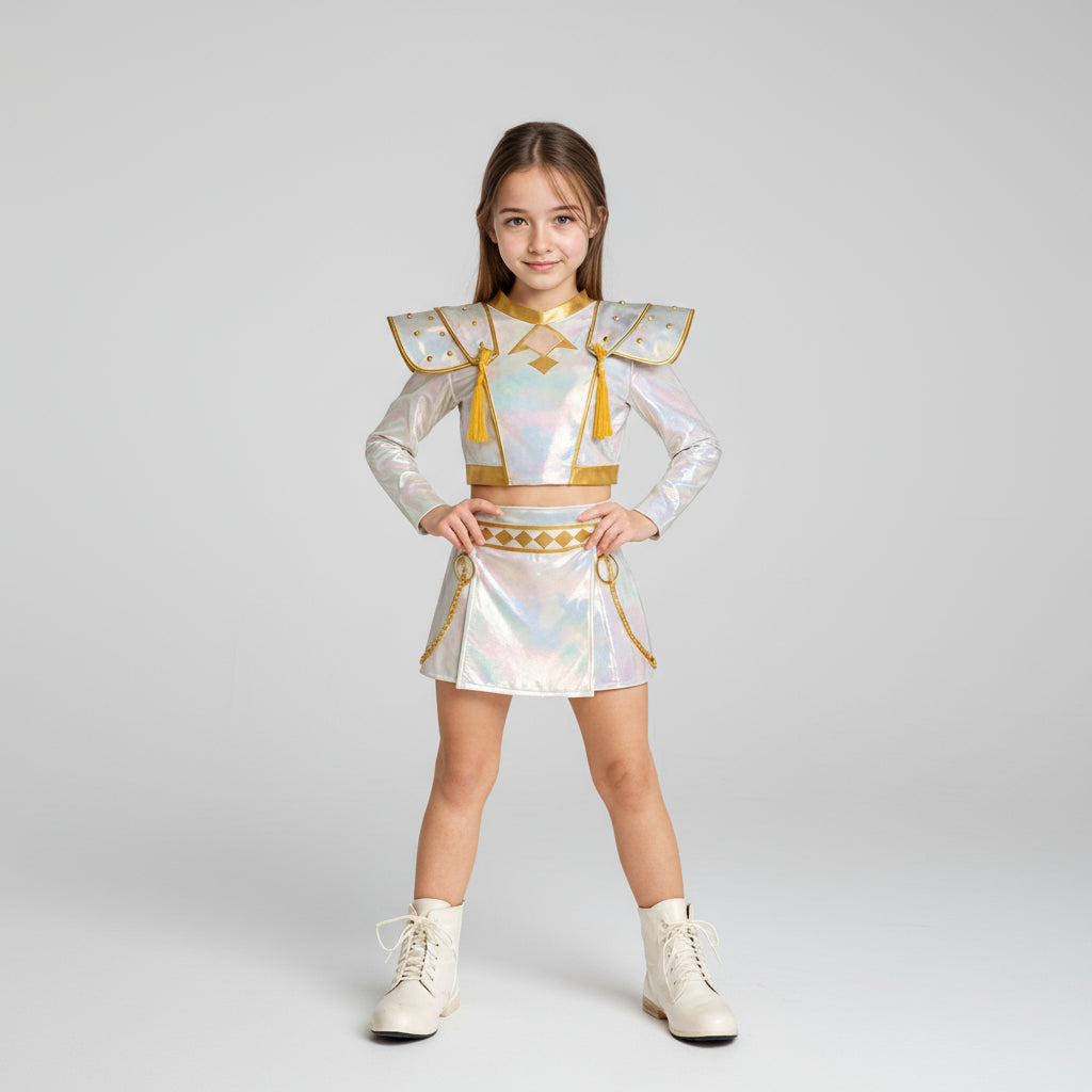 Set de disfraz de guerrera para niños para Halloween y carnaval cosplay