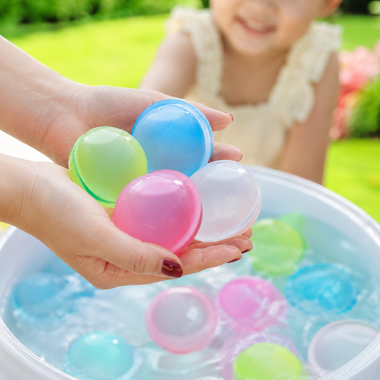 Wiederverwendbare Wasserballons Spielzeug Set Bunte Auswahl
