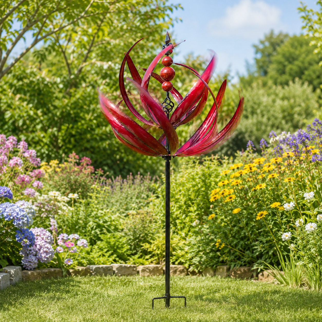 Windspiel Mit Leuchtendem Dreh Effekt Entspannte Gartenmomente