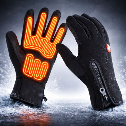 Winter Gloves with Heating Function Waterproof for Outdoor Activities