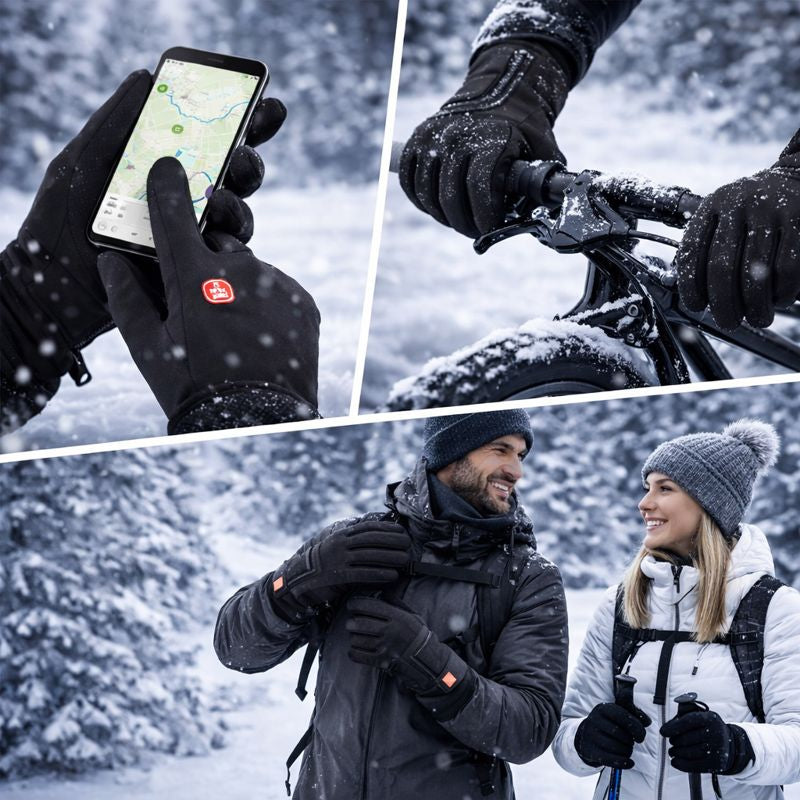 Winter Gloves with Heating Function Waterproof for Outdoor Activities