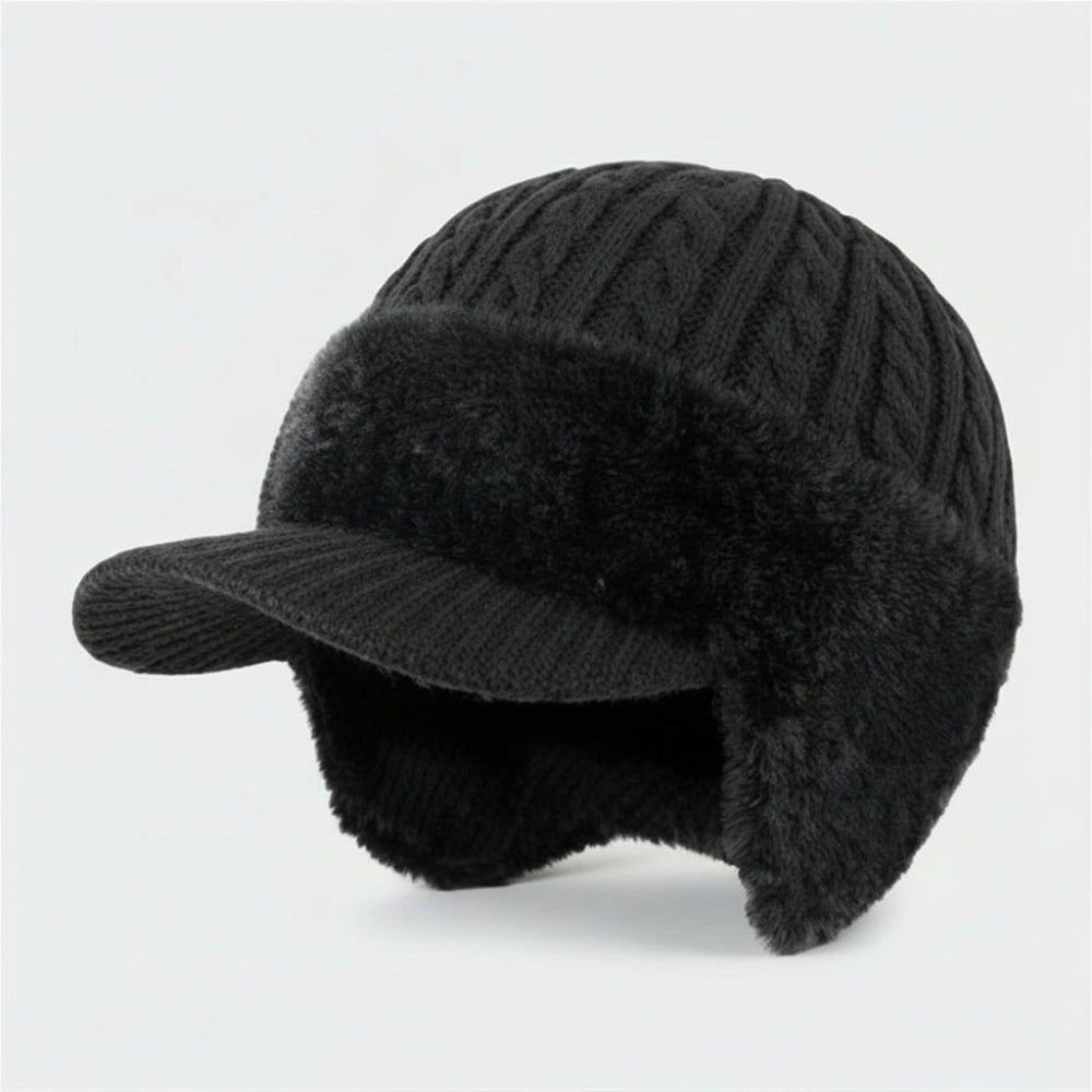 Cold Weather Trapper Hat with Ear Protection - Winter Warmth Hat - Image 4