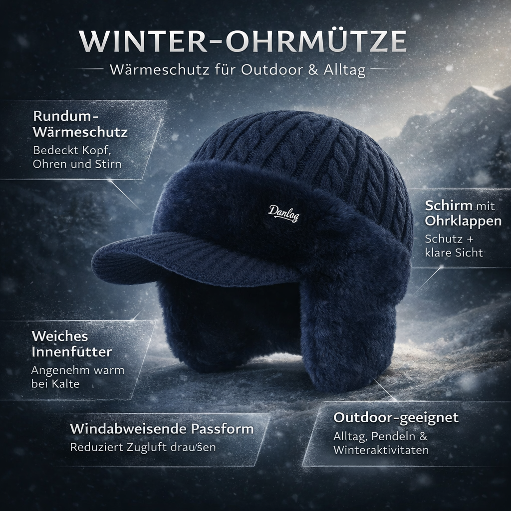 Winter Hat Trapper Ear Protection Outdoor Cold Weather Gear