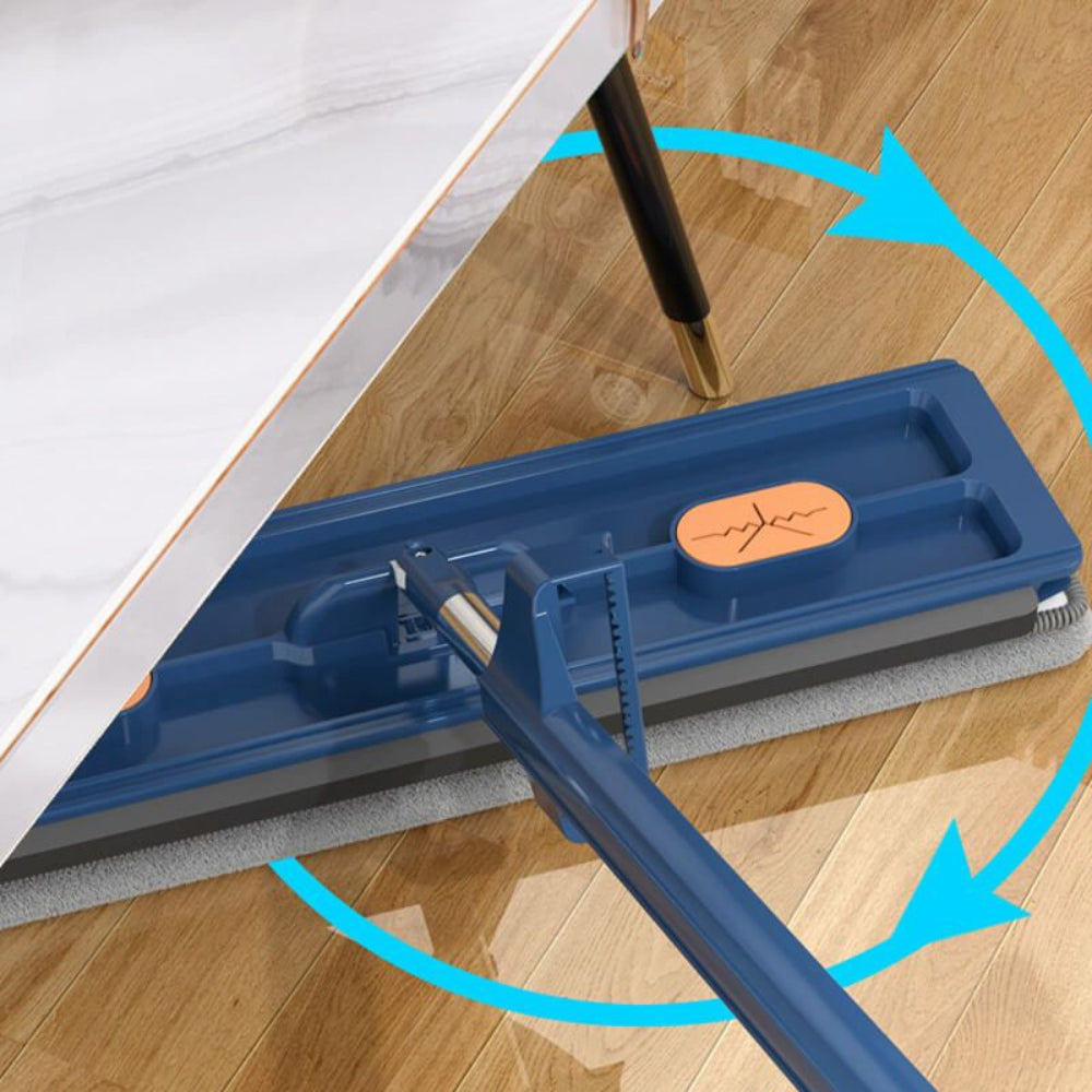 Flat Mop Microfiber Floor Cleaner Telescopic Handle
