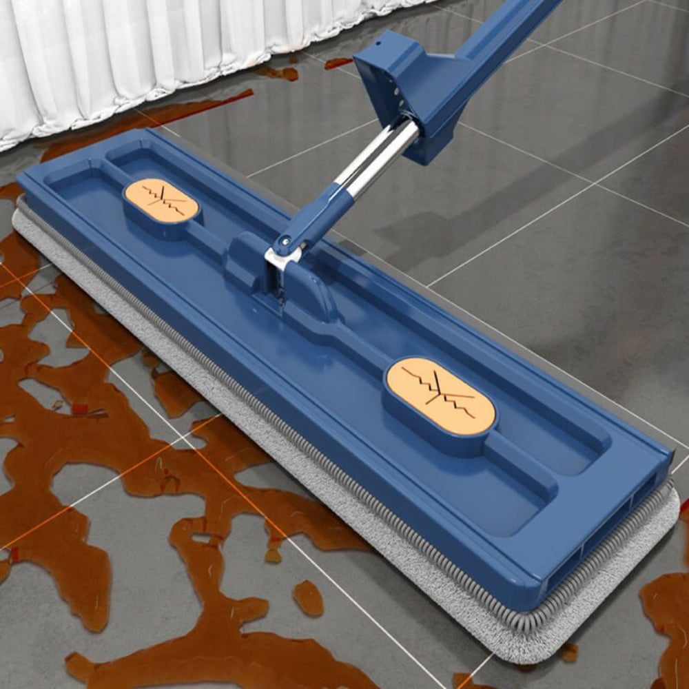 Flat Mop Microfiber Floor Cleaner Telescopic Handle