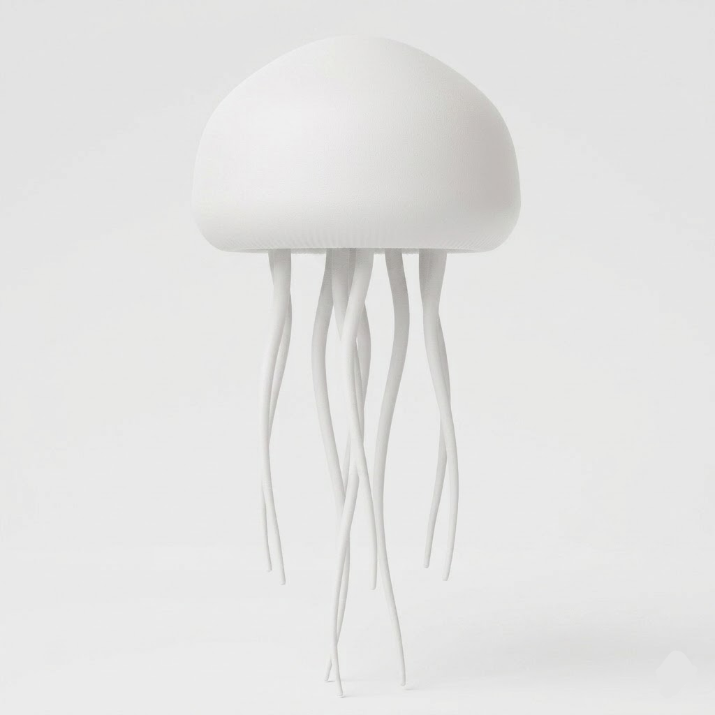 Lampe Table LED Design Méduse Veilleuse USB Silicone