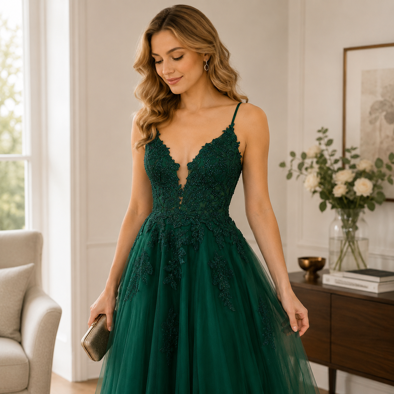 Vestido de noche para mujer, vestido de baile, vestido largo, moda festiva de noche