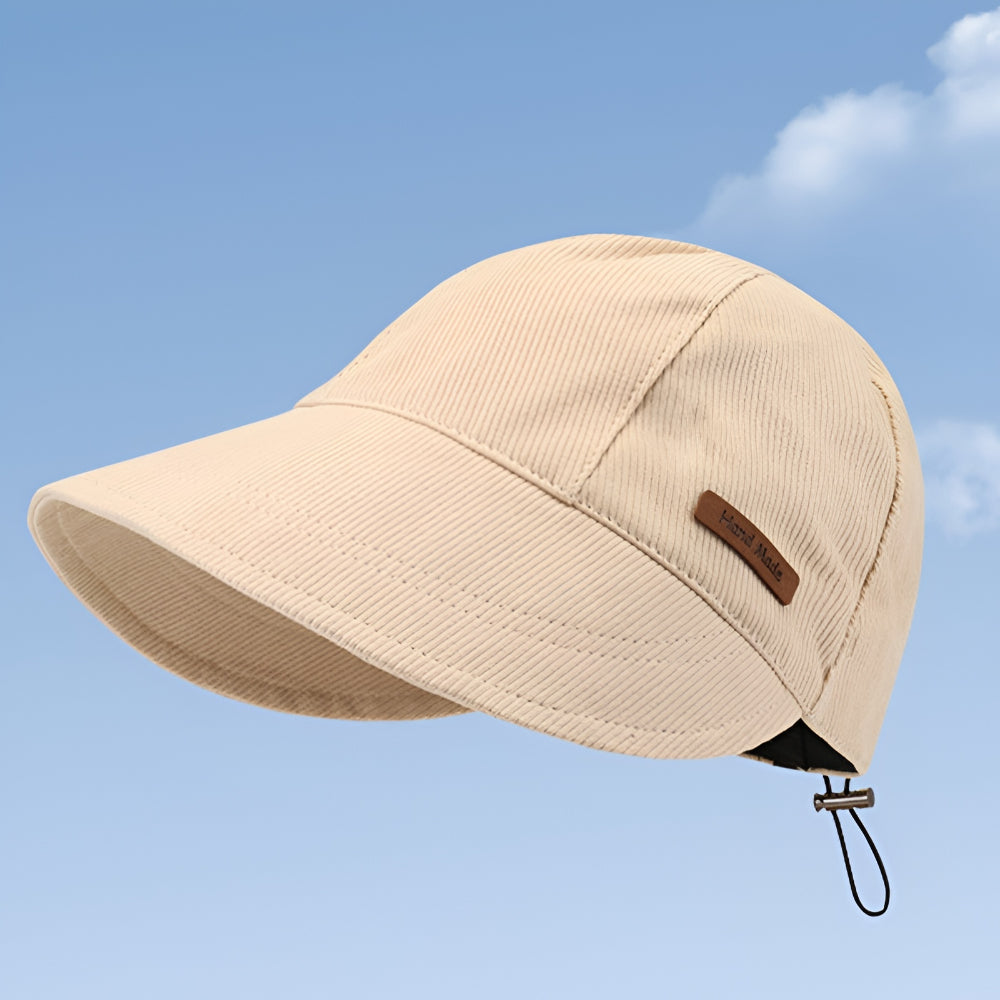 Sombrero de sol para mujer plegable con protección UV y ala ancha