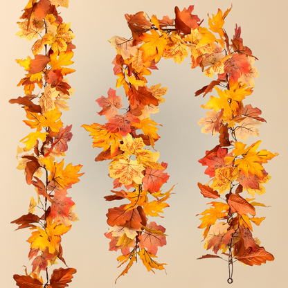 Girlanden Deko Künstliche Ahornblätter Wohnraumgestaltung
