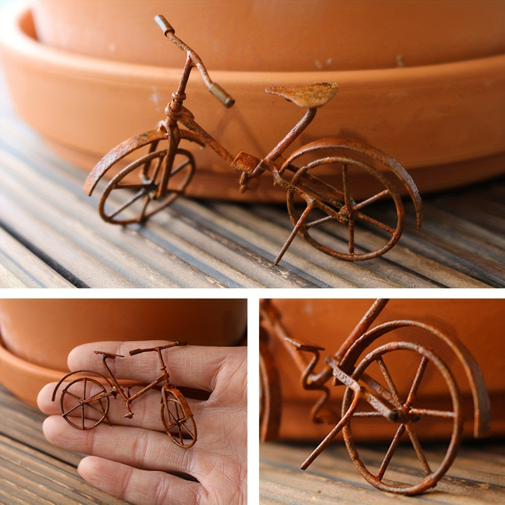 Rustikales Eisen Vogelhaus Miniatur Gartendeko