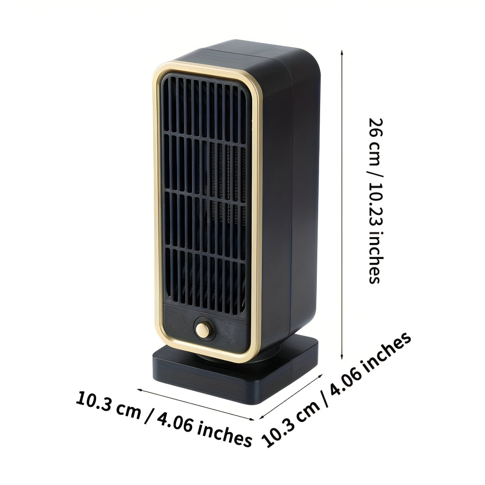 Ceramic Fan Heater 500W Compact Quiet Energy Efficient Portable