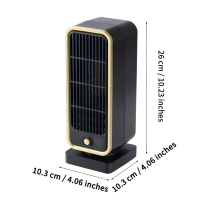 Ceramic Fan Heater 500W Compact Quiet Energy Efficient Portable