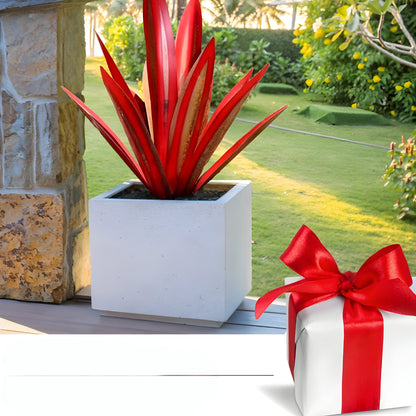 Metall Deko Agave Pflanze Garten Skulptur