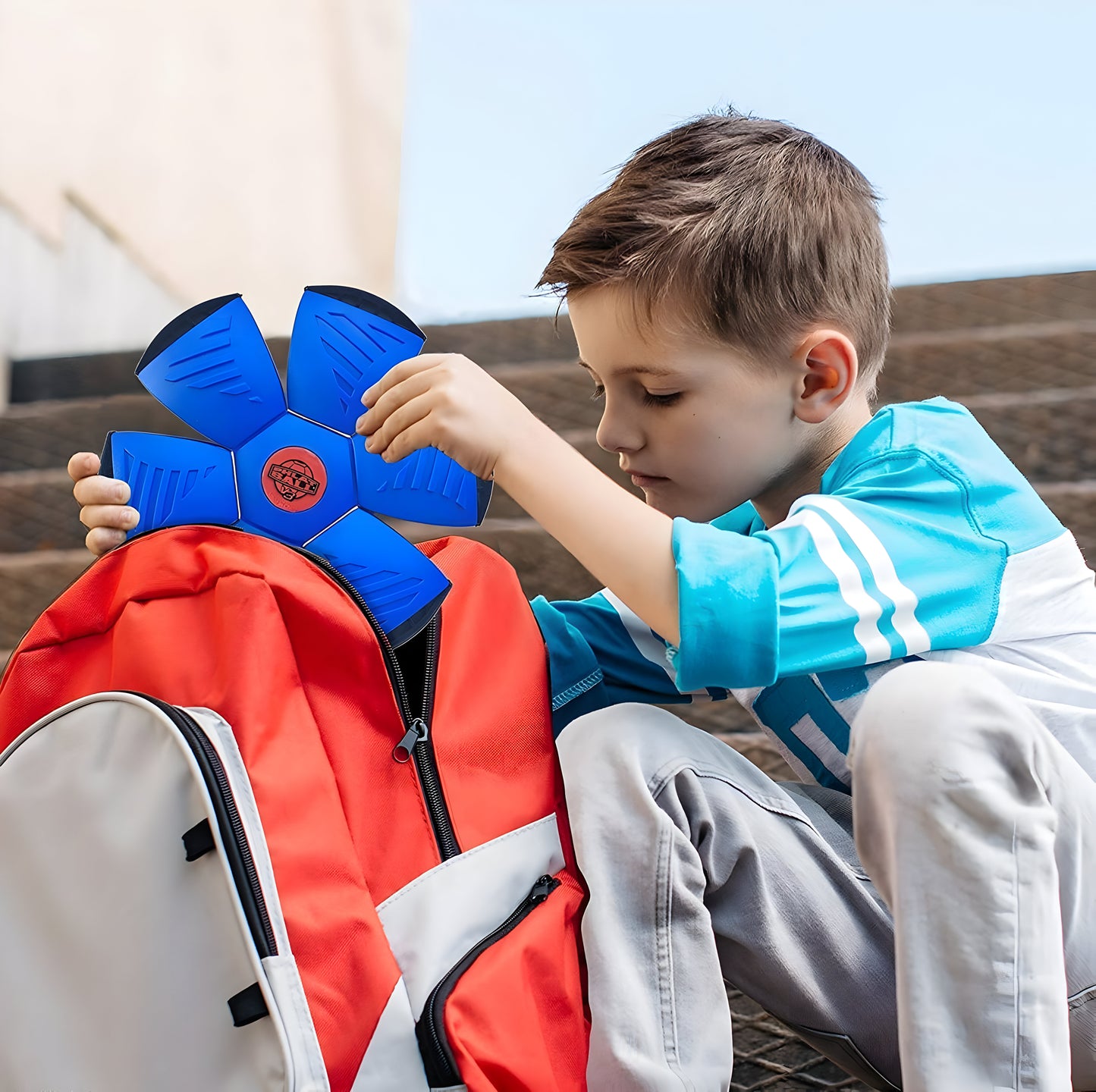 Outdoor-Spielball – faltbar, robust & reisetauglich