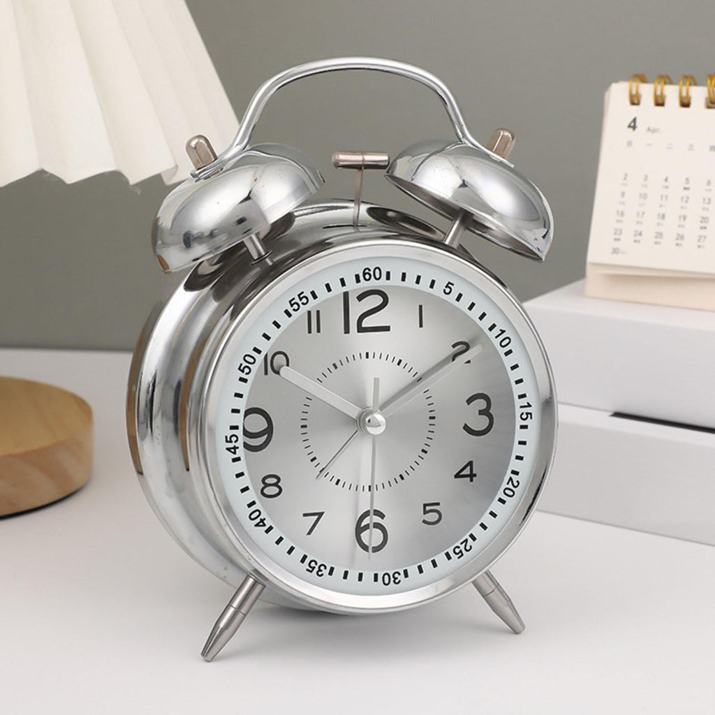 Reloj despertador vintage de doble campana Clásico estilo retro