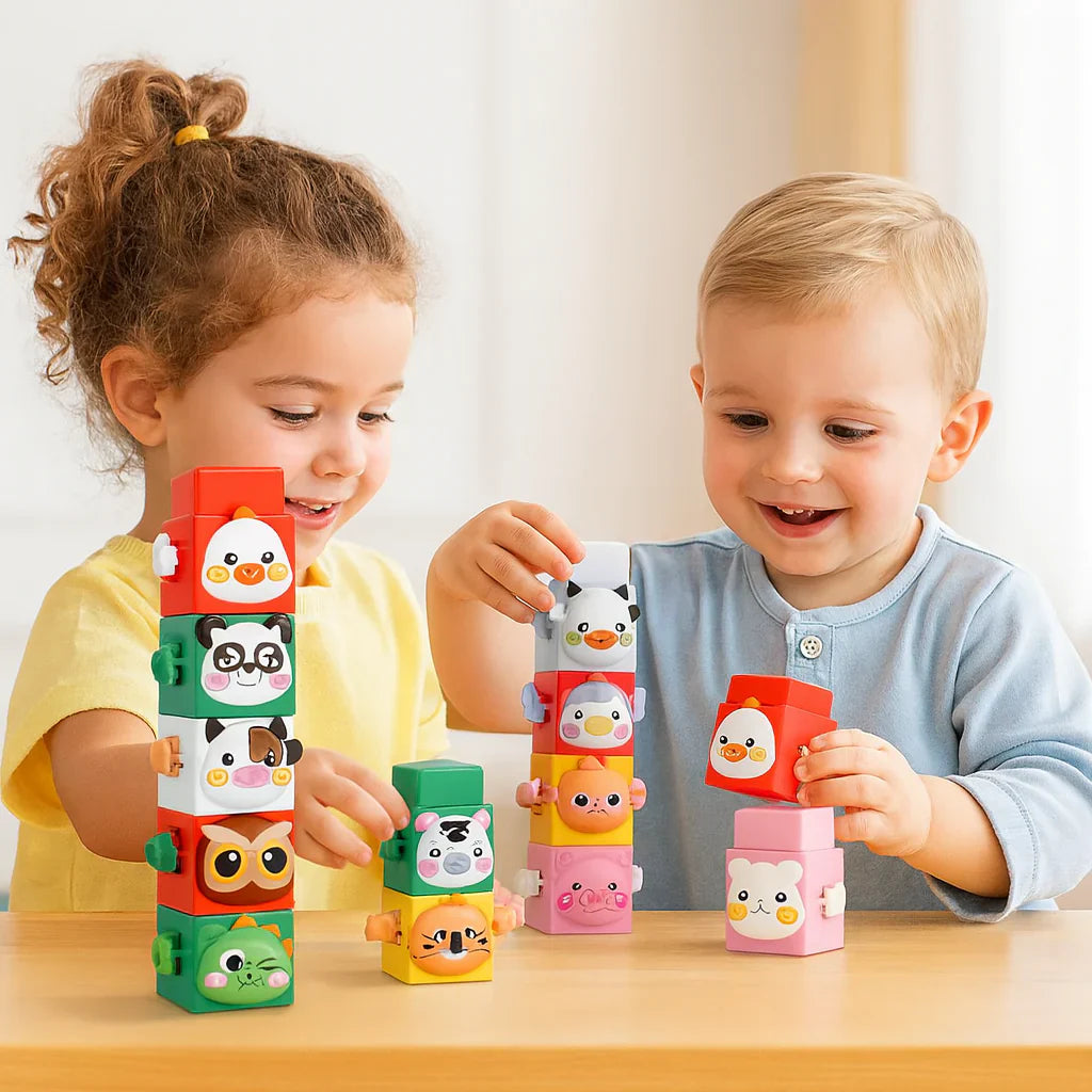 Gioco Bambini Animali Impilabili Gioco Equilibrio