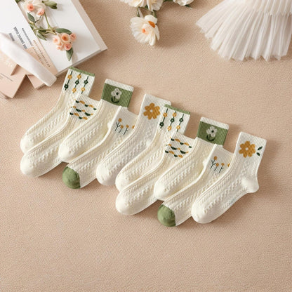 Chaussettes courtes femme design tricot coton respirantes