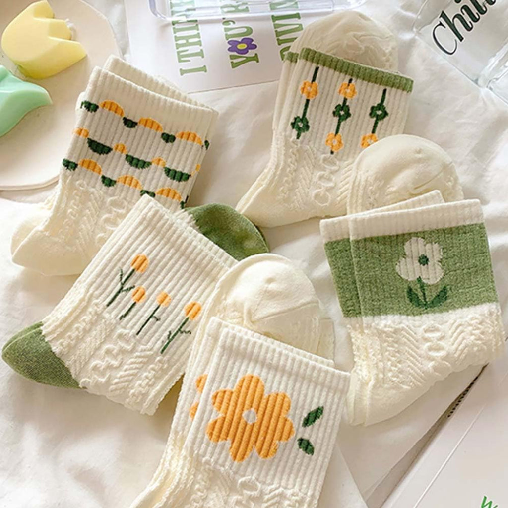 Chaussettes courtes femme design tricot coton respirantes