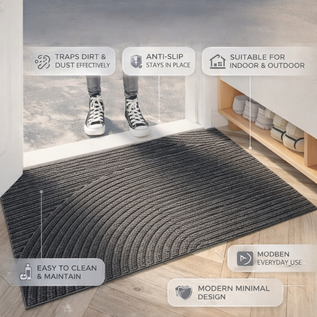 Tapis Entrée Antidérapant Lavable Intérieur Extérieur