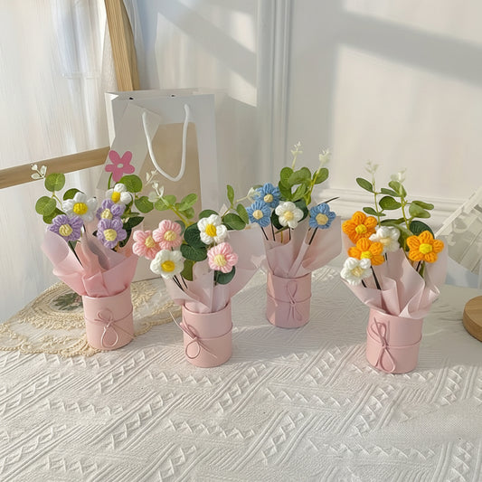 Bouquet De Fleurs Artificielles Romantique Cadeau Fête Des Mères