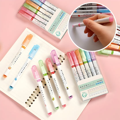 Marker Set Bunte Kurven Highlighter