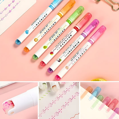 Marker Set Bunte Kurven Highlighter