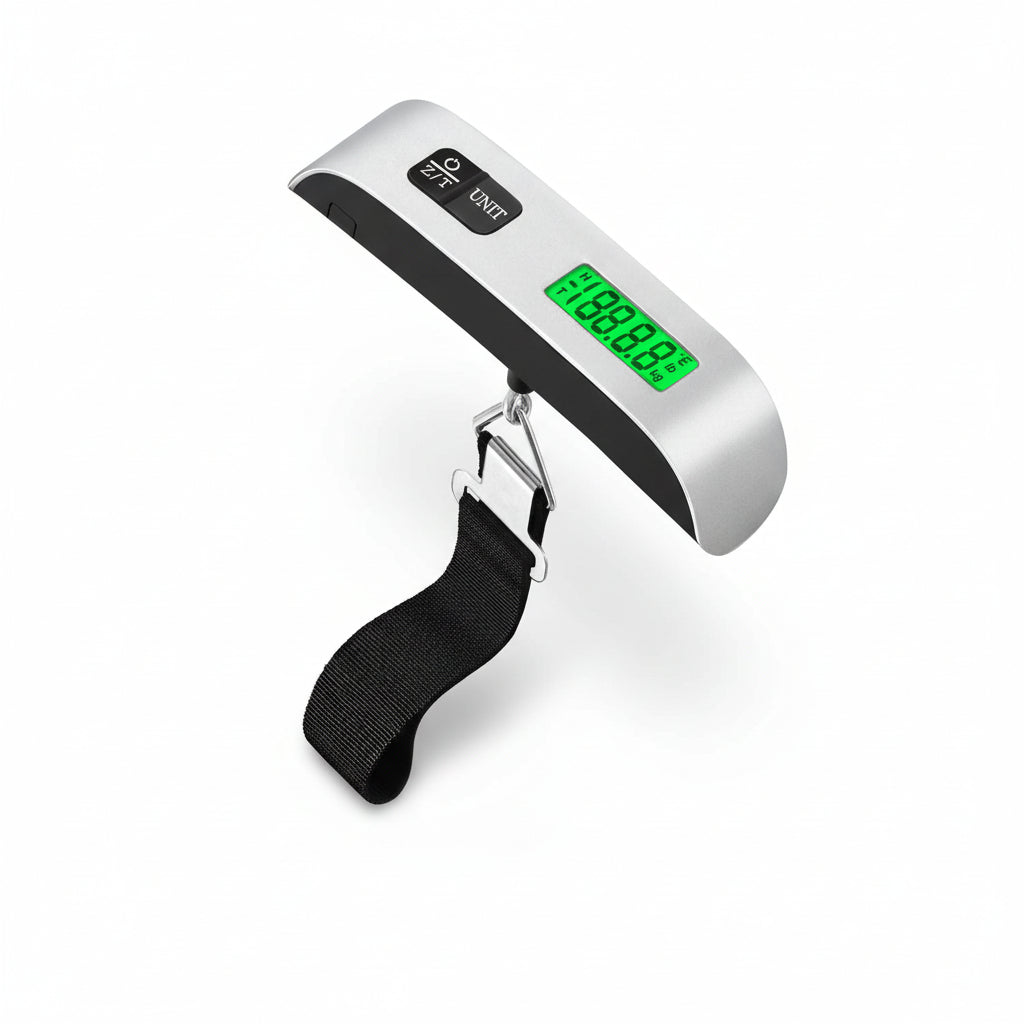 Báscula digital para maletas con pantalla LCD para equipaje y viajes
