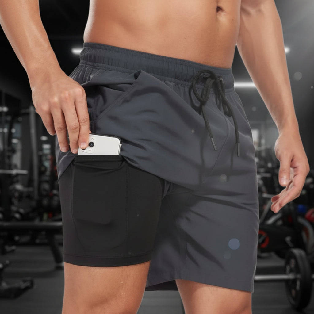 Badeshorts Schnelltrocknend Kordelzug Netzfutter - Image 7