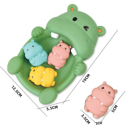 Badespielzeug Schwebend Babybadewanne Tierfamilie Set - Image 5