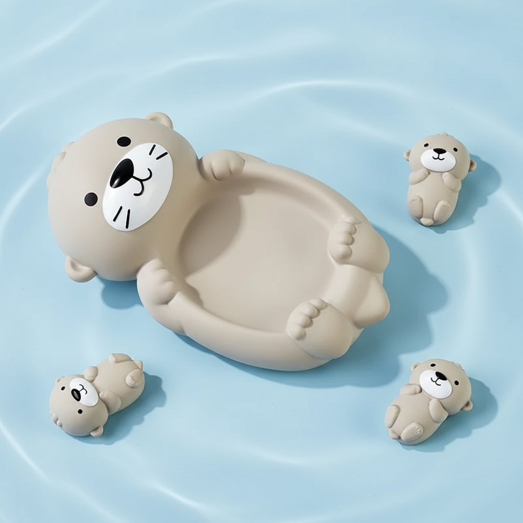 Badespielzeug Schwebend Babybadewanne Tierfamilie Set - Image 7
