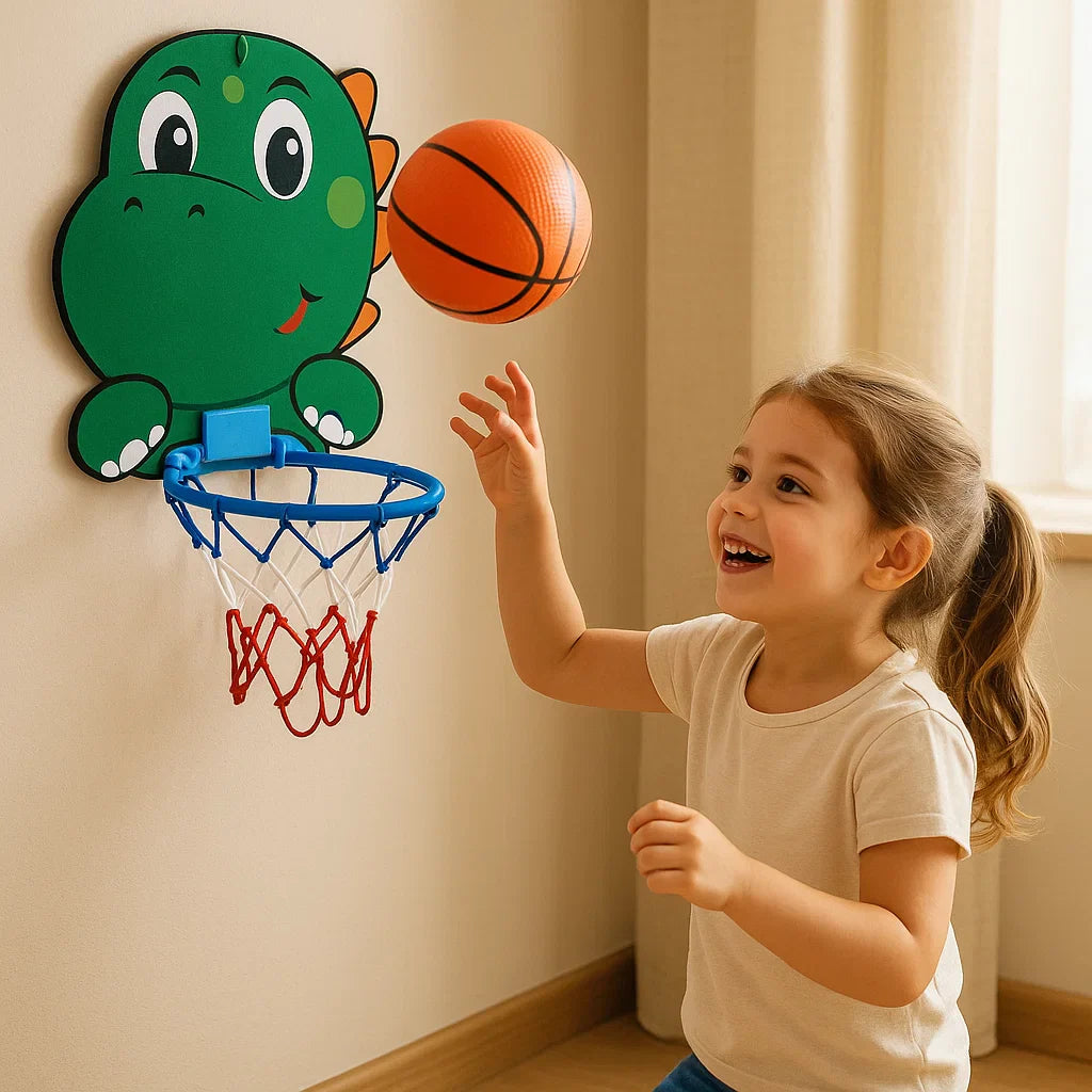 Gioco Basket Bambini Mini Canestro Interno Esterno Set