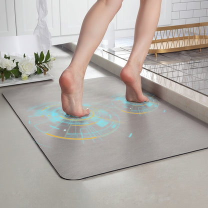 Absorbent Non-Slip Bath Mat – Quick-Dry Diatomaceous Bathroom Floor Mat - Image 4
