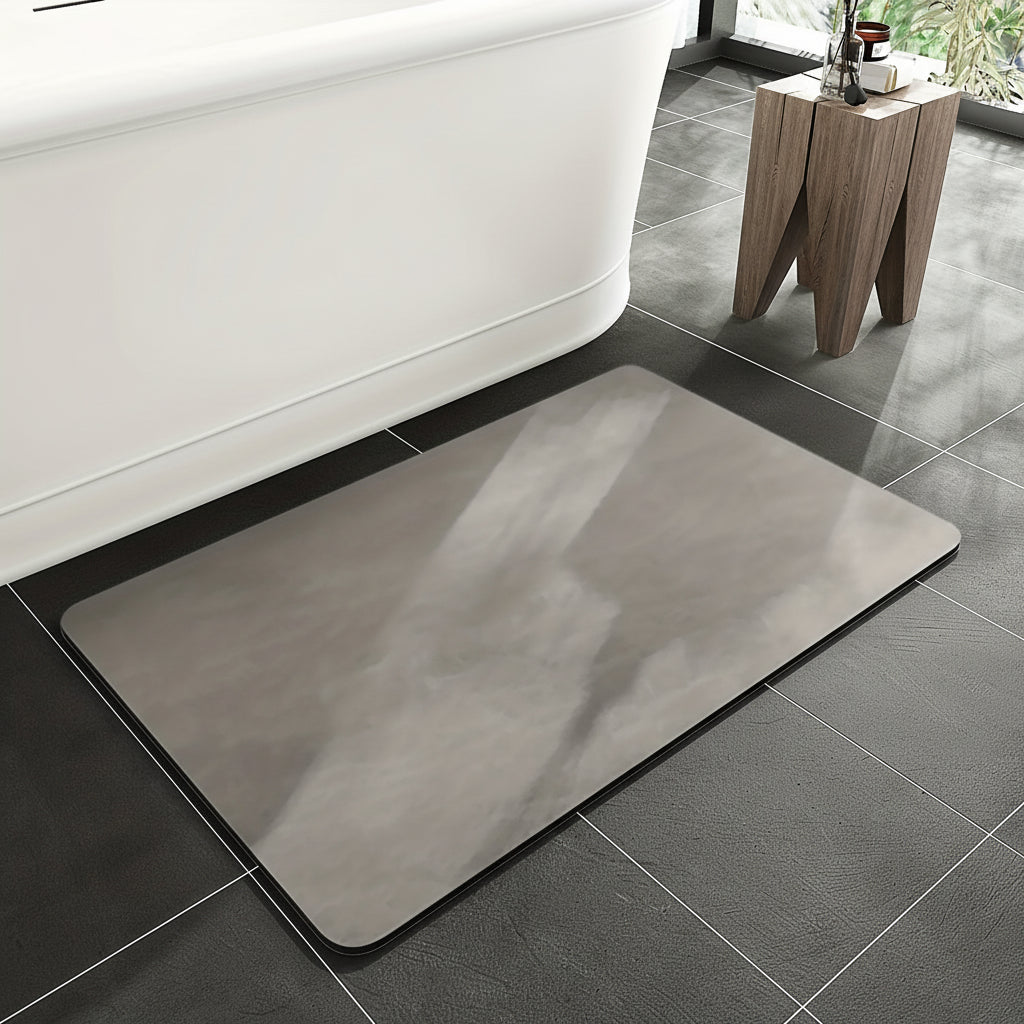Absorbent Non-Slip Bath Mat – Quick-Dry Diatomaceous Bathroom Floor Mat