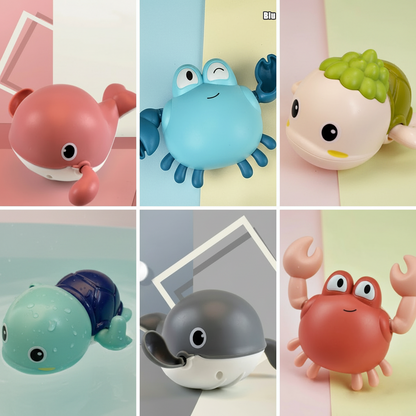 Giocattoli da bagno animali marini set giocattoli d'acqua per bambini