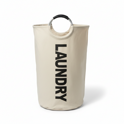 Laundry Basket Padded Handles Foldable Fabric Laundry Collector