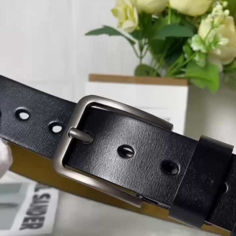 Cintura Uomo Fibbia Elegante Design Moderno