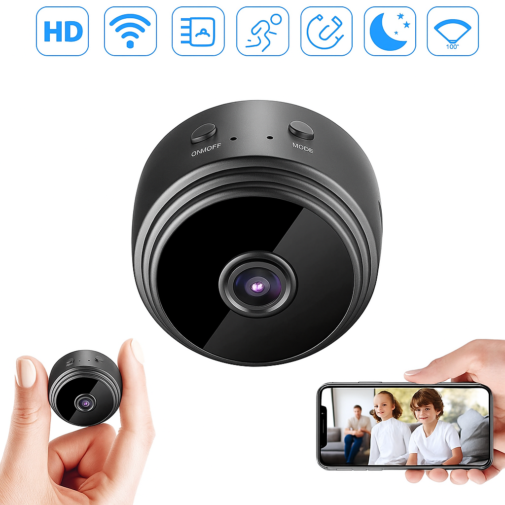 Überwachungskamera WLAN Mini mit Nachtsicht