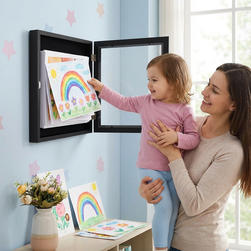 Bilderrahmen Organizer Wandmontierte Kunstaufbewahrung - Image 1