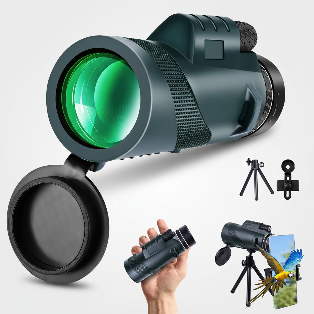 Portable Binoculars Tripod Compact View Travel Outdoor